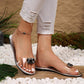 🌷Sconto del 49%💟Sandali bassi con strass trasparenti da donna