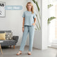 🌸Nuovo arrivo 50% di sconto💖 Set top e pantaloni casual morbidi da donna