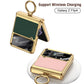 Custodia per telefono con chiusura magnetica in pelle elettro placcata per Samsung Galaxy Z Flip4 Flip3 5G