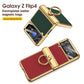 Custodia per telefono con chiusura magnetica in pelle elettro placcata per Samsung Galaxy Z Flip4 Flip3 5G