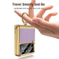 Custodia per telefono con chiusura magnetica in pelle elettro placcata per Samsung Galaxy Z Flip4 Flip3 5G