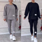 Lässiges Sweatshirt-Leggings-Set für Damen