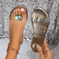 🌷Sconto del 49%💟Sandali bassi con strass trasparenti da donna