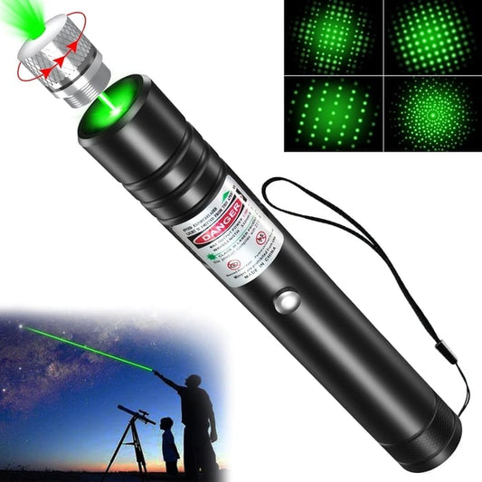 Luce laser a punto singolo rossa e verde
