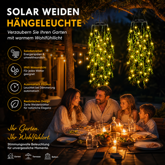 🌿☀️ 50% OFF POR TIEMPO LIMITADO | Luz Solar Colgante con Planta Artificial ✨ Decoración de Jardín con LED Cálido, Sin Cables y Resistente al Clima