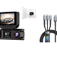 🔥 ¡51% de descuento hasta agotar existencias! 🚗 Cámara para salpicadero Full HD 1080p con 4 cámaras y Wi-Fi