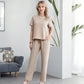 🌸Nuovo arrivo 50% di sconto💖 Set top e pantaloni casual morbidi da donna