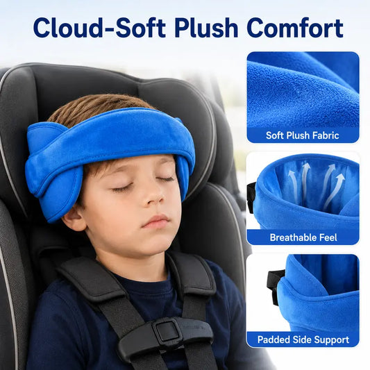 👶🚗🔥 50% OFF POR TIEMPO LIMITADO | Soporte de Cabeza para Silla de Coche Infantil ✨ Banda Ajustable para Siestas Cómodas, Suaves y Seguras Durante los Viajes