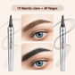 💥COMPRA 1 RECIBE 1 GRATIS🎉Lápiz de cejas de alta calidad 3D impermeable microblading 4 punta de tenedor lápiz de tatuaje