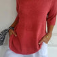 💖ULTIMO GIORNO DI SALDI 50% DI SCONTO🥰Maglia a V in tinta unita