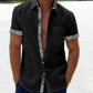 Saldi estivi - 49% OFF💥 --- Camicia casual da uomo con colletto scozzese-2