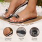 🌷Sconto del 49%💟Sandali bassi con strass trasparenti da donna