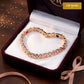 💝🔥 ¡COMPRA 1 Y LLEVA 1 GRATIS! | Pulsera Magnética de Cadena para Mujer ✨ Diseño Elegante en Oro Rosa con Cristales Brillantes, Regalo Perfecto para Cualquier Ocasión