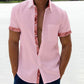 Saldi estivi - 49% OFF💥 --- Camicia casual da uomo con colletto scozzese-3