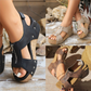 Neue korrigierende Keil-Sandalen mit offener Spitze für Frauen🌸🌸