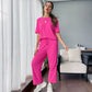 🌸Nuovo arrivo 50% di sconto💖 Set top e pantaloni casual morbidi da donna