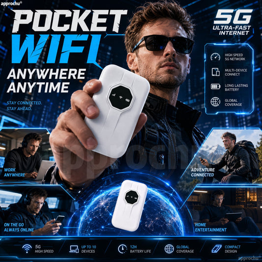 📶🔥 50% OFF POR TIEMPO LIMITADO | WiFi Portátil de Alta Velocidad ✨ Internet Inalámbrico en Cualquier Lugar, Conexión Fácil para Viajes y Trabajo