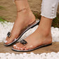 🌷Sconto del 49%💟Sandali bassi con strass trasparenti da donna
