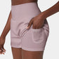 ✨️Hoch taillierte 2-in-1-Yoga-Shorts & Seitentaschen