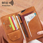 Portafoglio in pelle per carte con blocco RFID