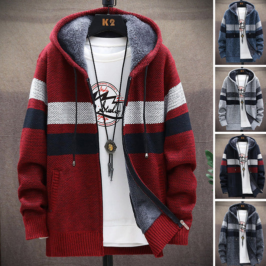 Maglione a righe da uomo-Spedizione gratuita