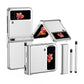 Custodia di lusso in pelle per Samsung Galaxy Z Flip3(4) con doppia cerniera - Stilo retrattile