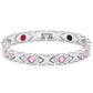 💝🔥 ¡COMPRA 1 Y LLEVA 1 GRATIS! | Pulsera Magnética de Cadena para Mujer ✨ Diseño Elegante en Oro Rosa con Cristales Brillantes, Regalo Perfecto para Cualquier Ocasión