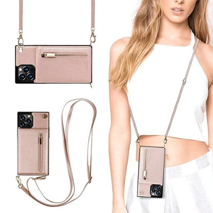 📱Crossbody-Etui für iPhone mit Kartenhalter✨