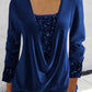 🎁VENDITA DELL'ULTIMO GIORNO - 67% DI SCONTO🎁Top due pezzi finto smocked con paillettes