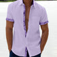 Saldi estivi - 49% OFF💥 --- Camicia casual da uomo con colletto scozzese-8