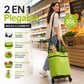 🛒✨ ¡OFERTA 50% OFF! Carrito de Compra Plegable 2 en 1 – Bolsa Portátil de Gran Capacidad 30L para Supermercado, Viajes y Uso Diario 🌿💪