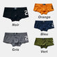 Klassische Herren-Boxershorts mit niedrigem Bund und 3D-Knopfverschluss