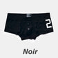 Klassische Herren-Boxershorts mit niedrigem Bund und 3D-Knopfverschluss