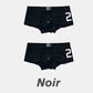 Klassische Herren-Boxershorts mit niedrigem Bund und 3D-Knopfverschluss