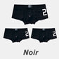 Klassische Herren-Boxershorts mit niedrigem Bund und 3D-Knopfverschluss