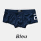 Klassische Herren-Boxershorts mit niedrigem Bund und 3D-Knopfverschluss