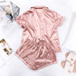 ❄️Sommerliches, bequemes Anti-Falten-Pyjama-Set aus Eisseide