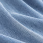 Trench di media lunghezza con cuciture in denim jeans