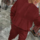 🔥Vendita calda 2025🔥 Set da 2 pezzi, top e pantaloni con cappuccio con coulisse da donna (spedizione gratuita)