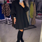 🎉 Ultimo Giorno di Promozione - Sconti del 50% 🎉  🌈👗 Abito da Donna Taglie Forti a Manica Lanterna con Colletto Dritto