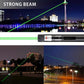 Luce laser a punto singolo rossa e verde