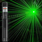 Luce laser a punto singolo rossa e verde