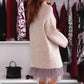 💗Neues Modell 50% RABATT💗Set aus lockerem Pullover mit Halbrollkragen und ärmellosem Mini-Gazekleid für Damen