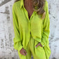 Set Due Pezzi con Camicia a Maniche Lunghe e Pantaloncini da Donna Casual