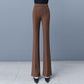 Damen High-Waist Stretch Micro-Flare Casual Hose