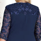 🎁Frühjahrsverkauf 49% Rabatt🔥Damen Besticktes Chiffon Rundhalskleid