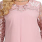 🎁Frühjahrsverkauf 49% Rabatt🔥Damen Besticktes Chiffon Rundhalskleid