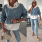 🌹Set Donna Fashion a Maniche Lunghe in Denim con Top e Pantaloni