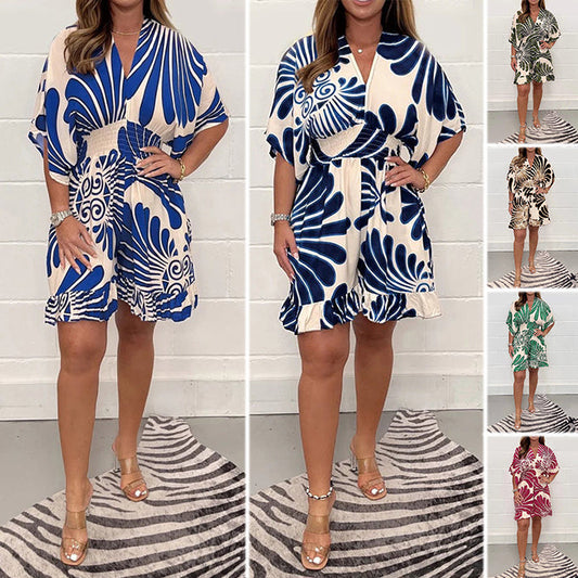 🌸NUOVA VENDITA SCONTATA DEL 50%🔥 Nuova tuta casual da donna con stampa floreale best seller: elegante e comoda!🌿Bianca