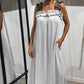 Lässiges ärmelloses Damen-Maxikleid mit Taschen